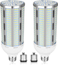 100W LED Corn Bulb 2 Pack, 12000 Lumens Super Bright Light, 5000K Daylight White LED Corn Light Bulb, E26/E39 Mogul