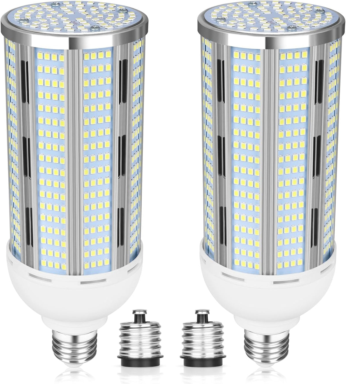 100W LED Corn Bulb 2 Pack, 12000 Lumens Super Bright Light, 5000K Daylight White LED Corn Light Bulb, E26/E39 Mogul