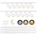 LED Track Lighting Kit with 12FT H Type Rail 12Light White