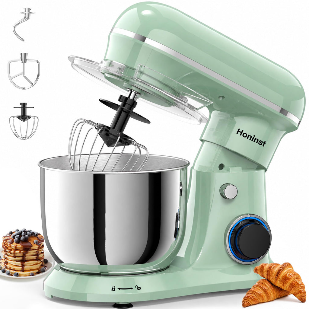 4QT Electric Stand Mixer, 10-Speed Tilt-Head Compact Kitchen Mixer