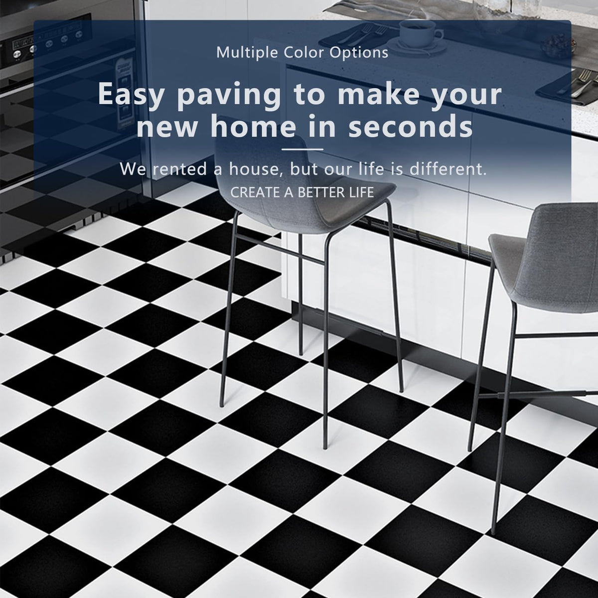 Peel and Stick Floor Tile,Floor Stickers,Floor Tiles Peel and Stick Waterproof,Kitchen, Living Room (605, 11.8" 394)