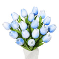 18pcs Tulips Artificial Flowers Faux Tulip Real Touch Tulip Fake Flowers Bouquets Arrangements for Mothers Day Spring