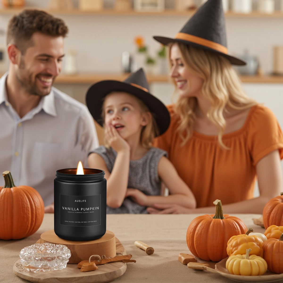 Fall Candle Set Scented, Soy Wax, 4 Pack 28 oz