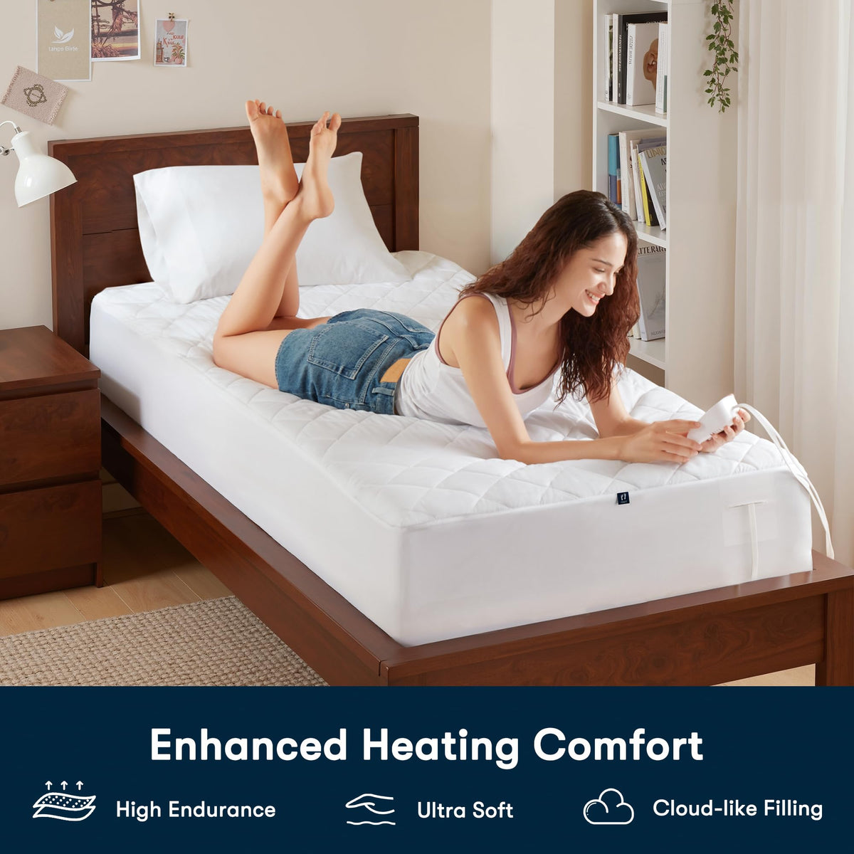 Multi-Zone Heated Mattress Pad Dual Zone Body & Foot Twin XL