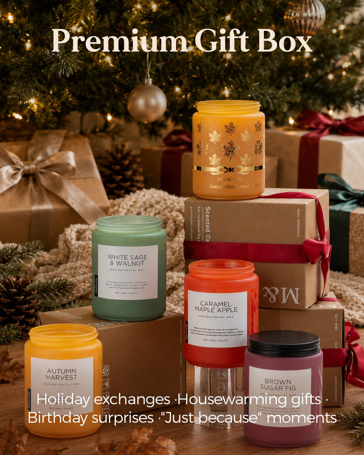 Goldenharvest Scented Candle Fruit Grain Fragrance for Autumn Home