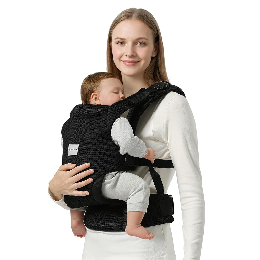 Carrier Newborn to Toddler, Easy Adjustable Toddler Carrier for 7-30lbs, Baby Holder Wrap Carrier, Breathable Mesh