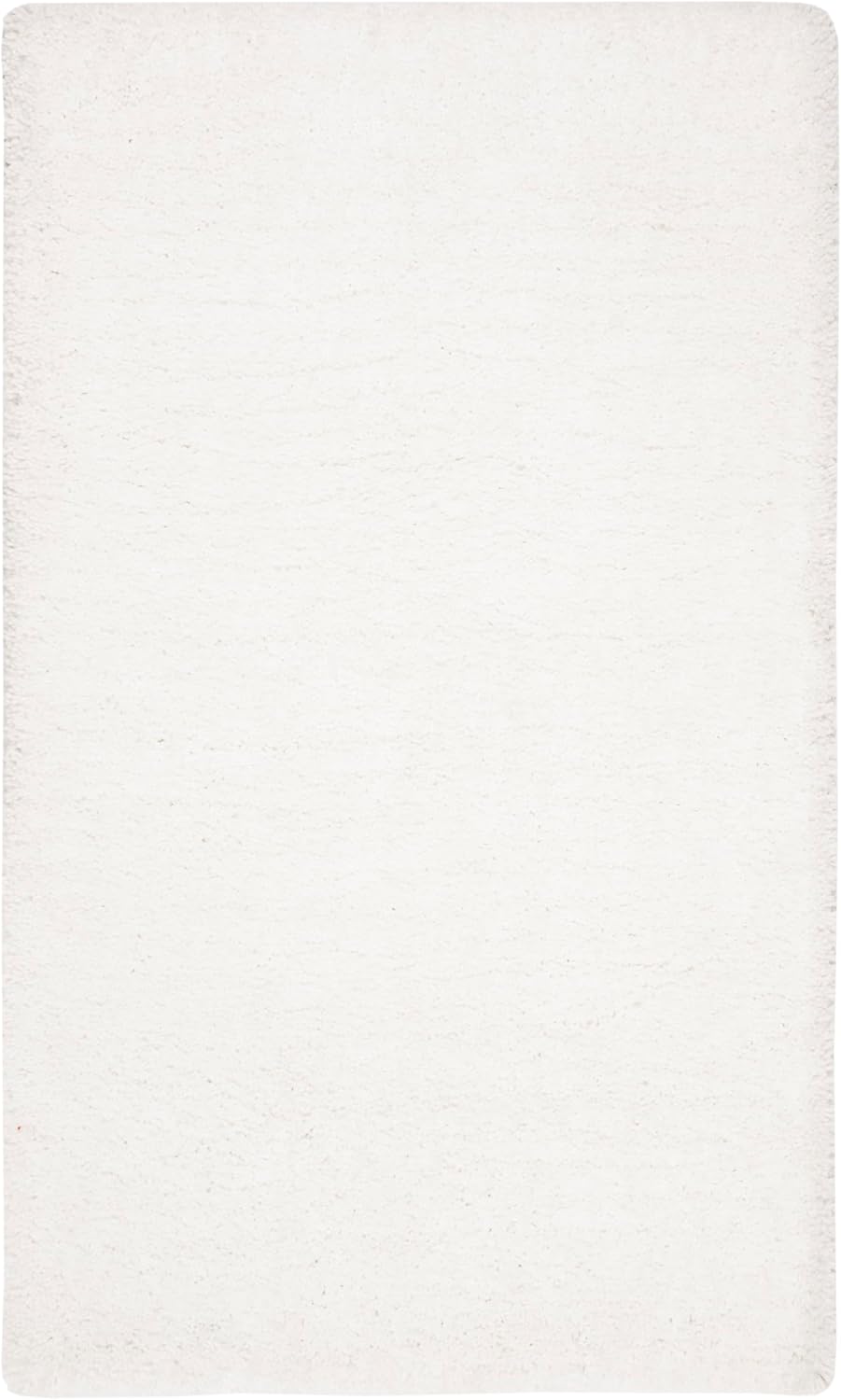 Ultimate Shag Collection Accent Rug, Ivory, Handmade Solid, 1.6-inch Thick Ideal for High Traffic Areas