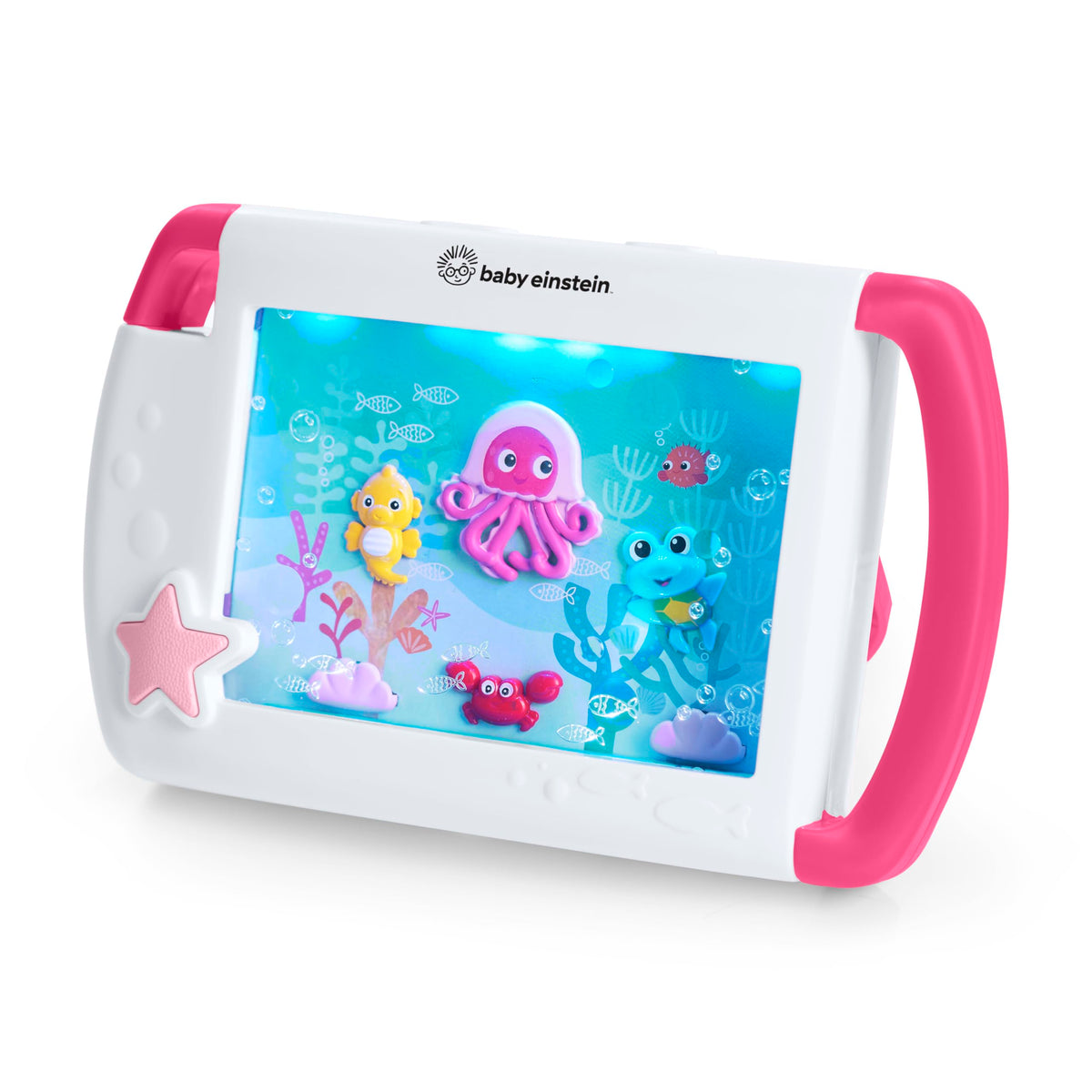 On-the-Go Sea Dreams Soother, Pink, Portable Baby Sound Machine with Music & Lights, for Newborns 0+ Months