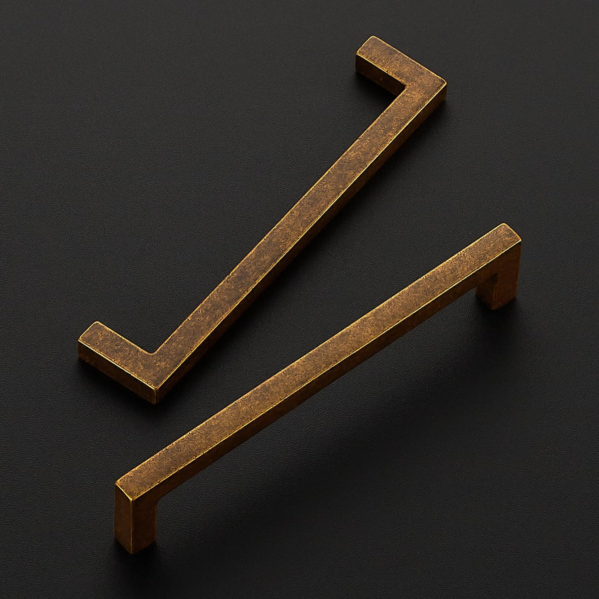 Antique Brass Cabinet Handles Solid Cabinet Pulls 5 Inch CC 10 Pack
