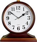 Desk Clocks for Table Decor,Retro Mantel Clock Battery Operated for Fireplace Mantel