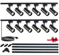 J&L Type LED Track Lighting Kit Dimmable Adjustable Angle Light Heads