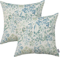 Outdoor/Indoor Throw Pillows, Pack of 2 Waterproof Decorative Throw Pillows with Inserts, 18”x18” Square Pillows