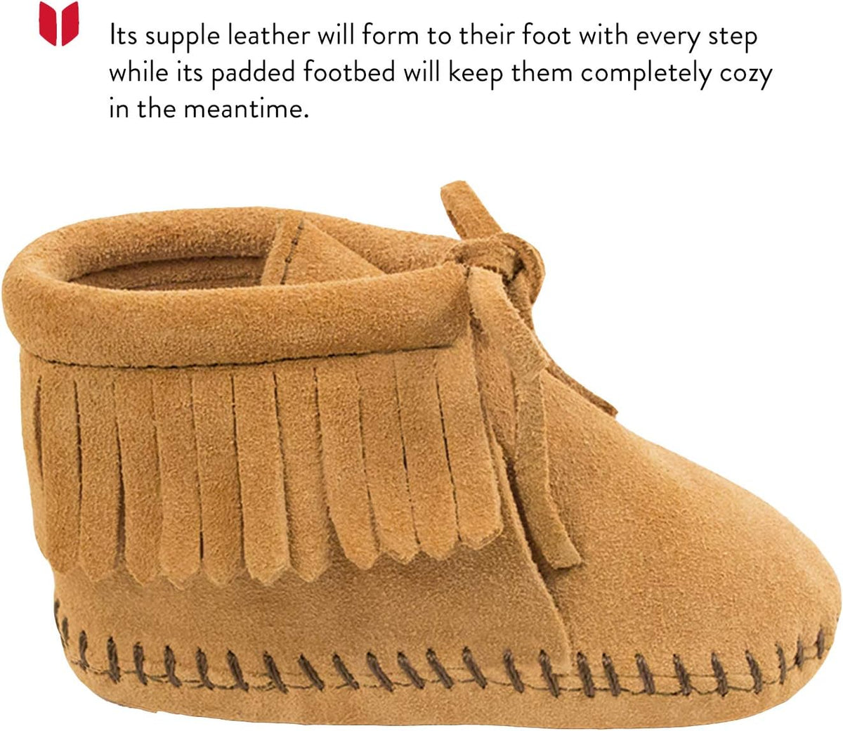 Suede Fringe Bootie (Infant/Toddler)