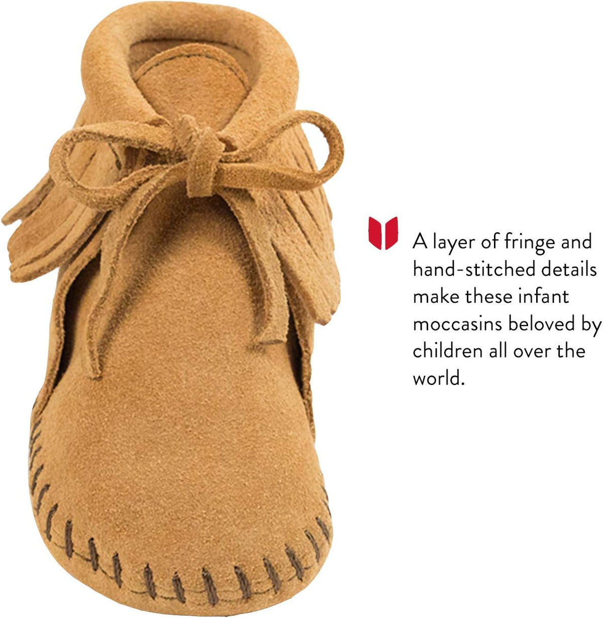 Suede Fringe Bootie (Infant/Toddler)