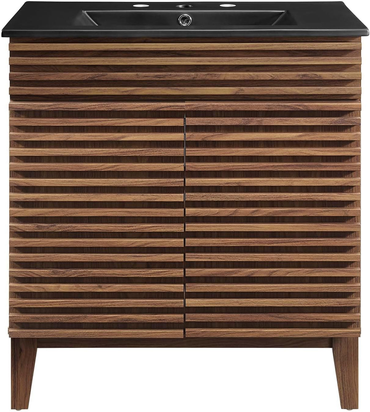 Render 30" Bathroom Vanity with Sink in Walnut Black