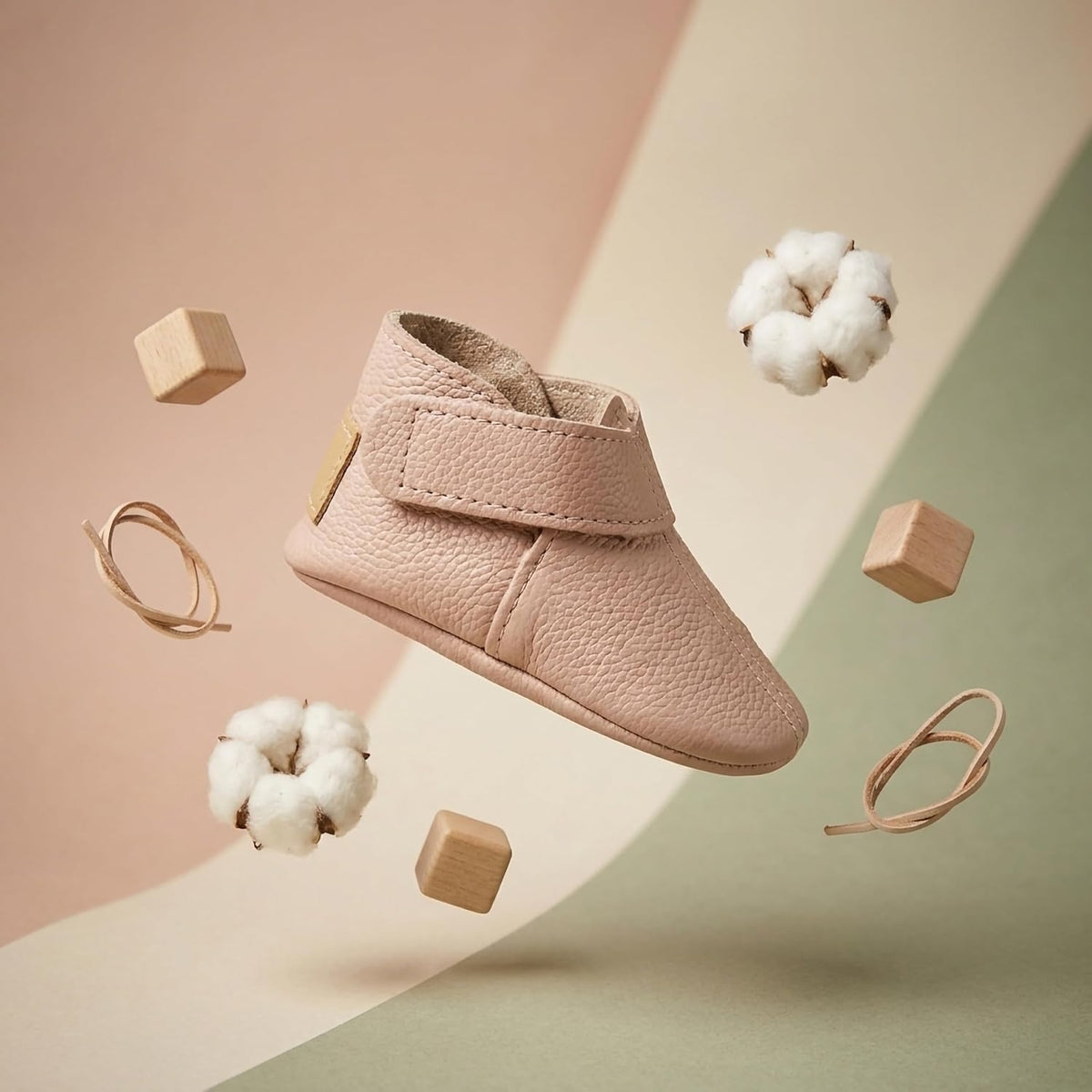Pink Baby Shoes Soft Sole Leather Booties Toddler Kids Slippers Loafers Newborn Gift New First Walker Sandals Boys