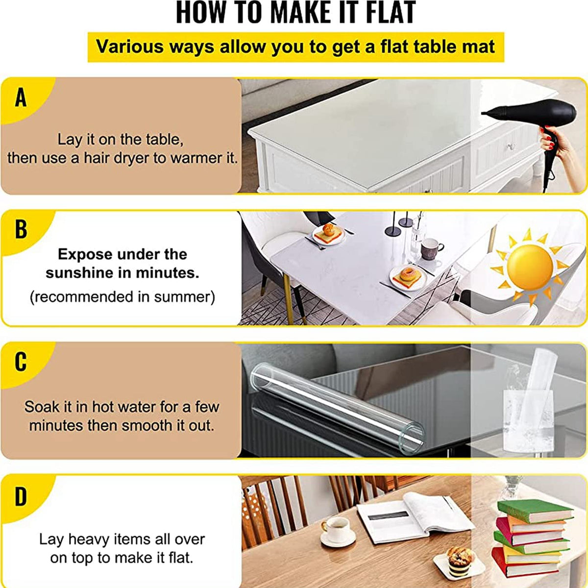Frosted Table Cover Protector 17 x 52 Inch, 1.5mm Vinyl Desk Cover