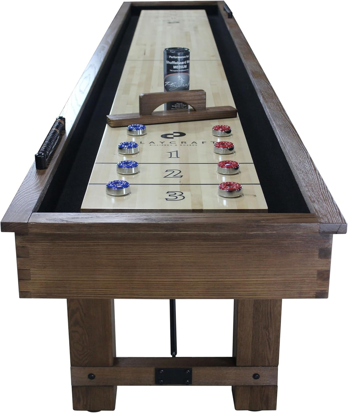 Montauk Pecan 12' Shuffleboard Table