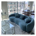 Curved Sofa Couch, 93.6" 3-Seater ModernCouch CurvedSofas Boucle Sectional SofaCouch, Comfy Cloud Upholstered