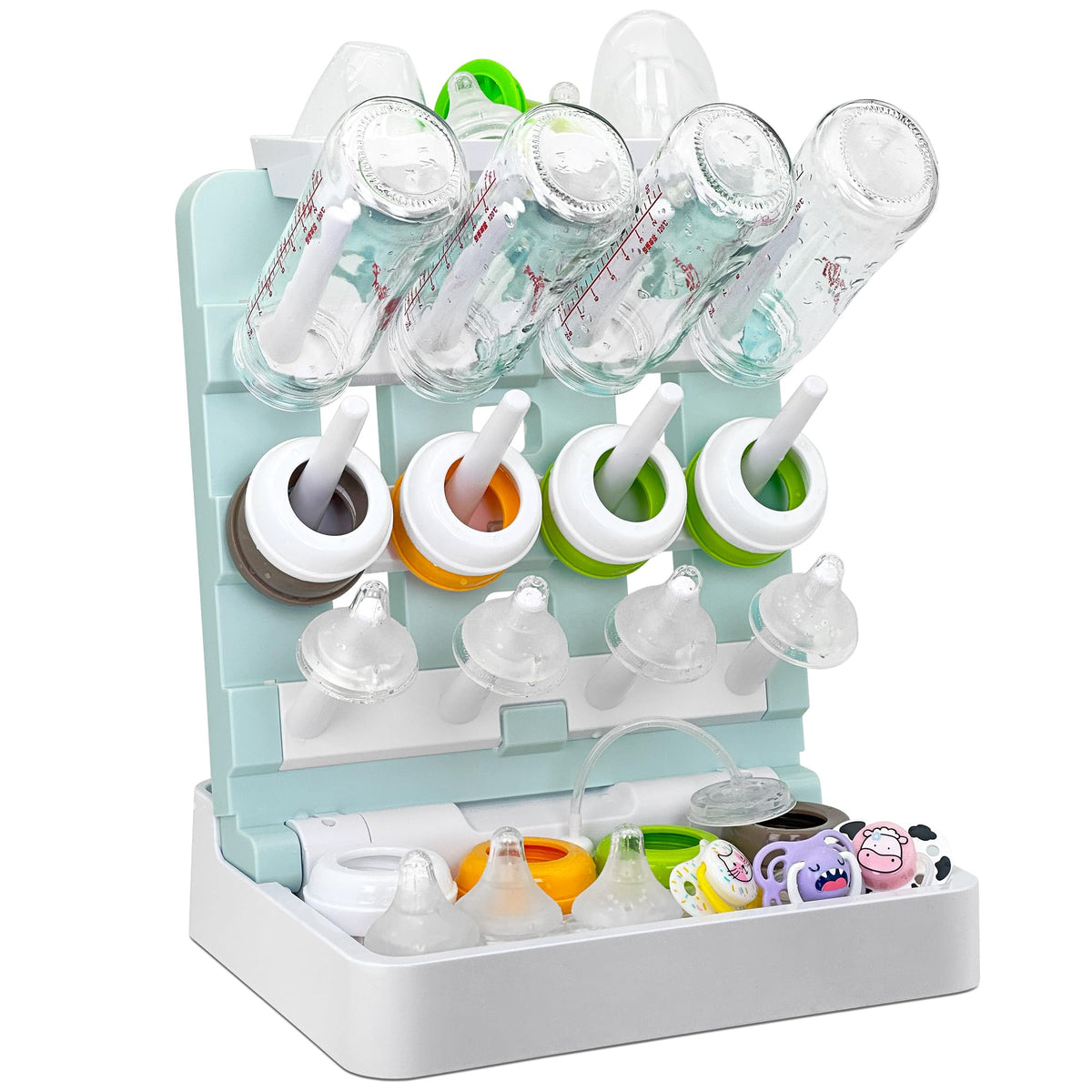 Baby Bottle Drying Rack, Vertical Standing Bottle Dryer Rack Holder-Space Saving Baby Bottle Drying Rack for