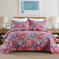 Quilt Sets, 100% Cotton Breathable Bedspread, Lightweight Reversible Quilted Coverlet, Farmhouse Bedroom