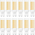 G9 LED Bulb 6W, 60W G9 Halogen Bulb Replacement, 540LM, Warm White 3000K, AC110-130V G9 Base Non-Dimmable Light