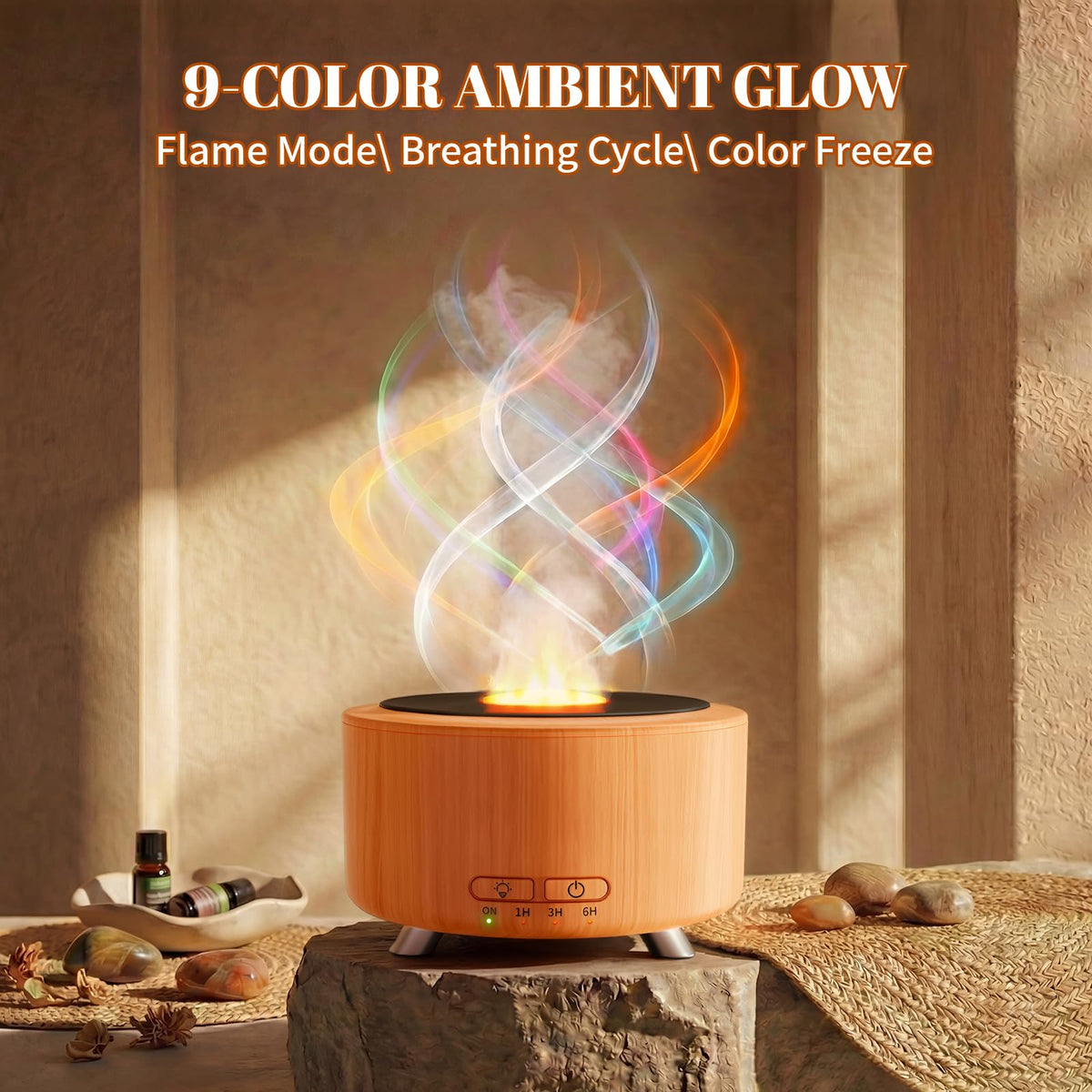 Essential Oil Diffuser, Retro Vinyl Aromatherapy Diffuser
