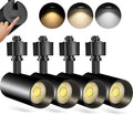 10W H Track Lighting Heads Dimmable, Black, Pack of 4