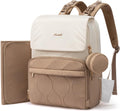 Diaper Bag Backpack, Baby Travel Bags for Boys & Girl, Toddler Waterproof Diaper Bag w/Changing Pad (Beige khaki