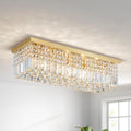 5-Light Modern K9 Crystal Chandelier Light Fixture for Dining Rooms and Bedrooms