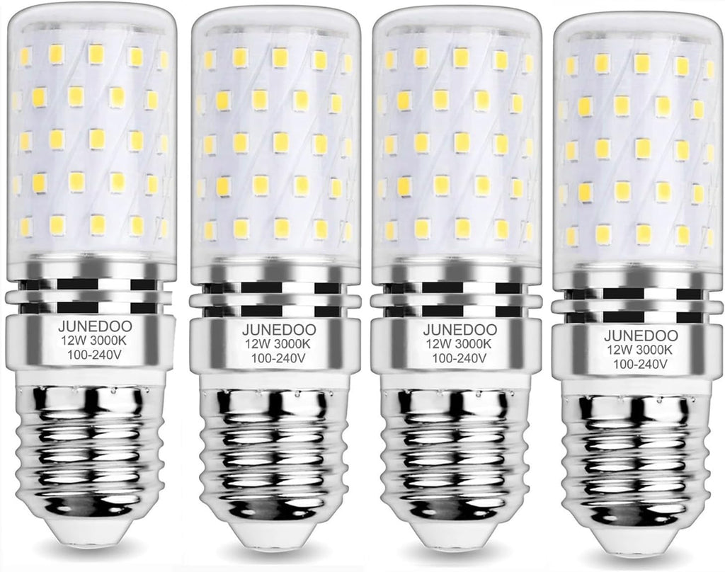 E26 LED Light Bulbs 12W, 3000K Warm White,Edison Screw Bulbs,100W Incandescent Bulbs Equivalent,1400Lm,Non