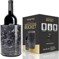 Marble Wine Chiller Bucket - Wine & Champagne Cooler for Parties, Dinner - Keep Wine & Beverages Cold, Wine Chillers