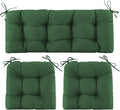 Wicker Chair Cushions of 3 Pieces, Waterproof Cushions Furniture, Tufted Wicker Outdoor Furniture Cushions, 1 Patio