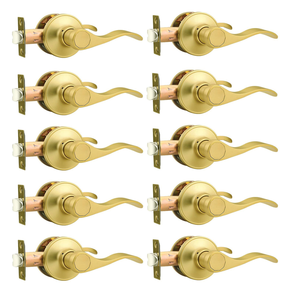 Door Handles Gold Door Handles Interior Door Handles Passage Door Handle Lever, Interior Door Handles Brushed Gold