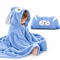 Baby Bath Towel Hooded Ultra Soft Towel Highly Absorbent Bathrobe Blanket Toddlers Shower Gifts for Boys Girls-27.5"