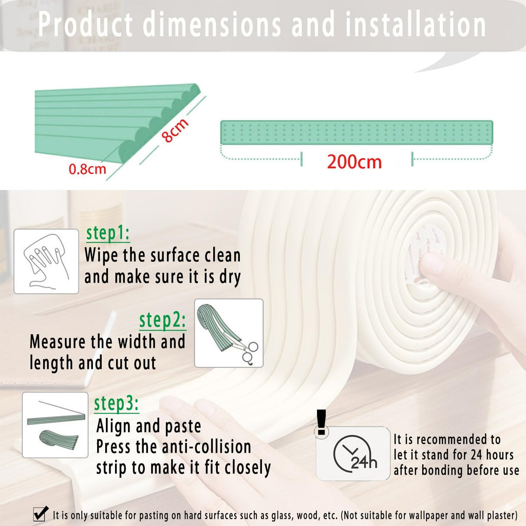 Proofing Edge Corner Protector,Edges with Furniture Desk Edge Cushion& Edge Safety Bumpers,Corner Protector for