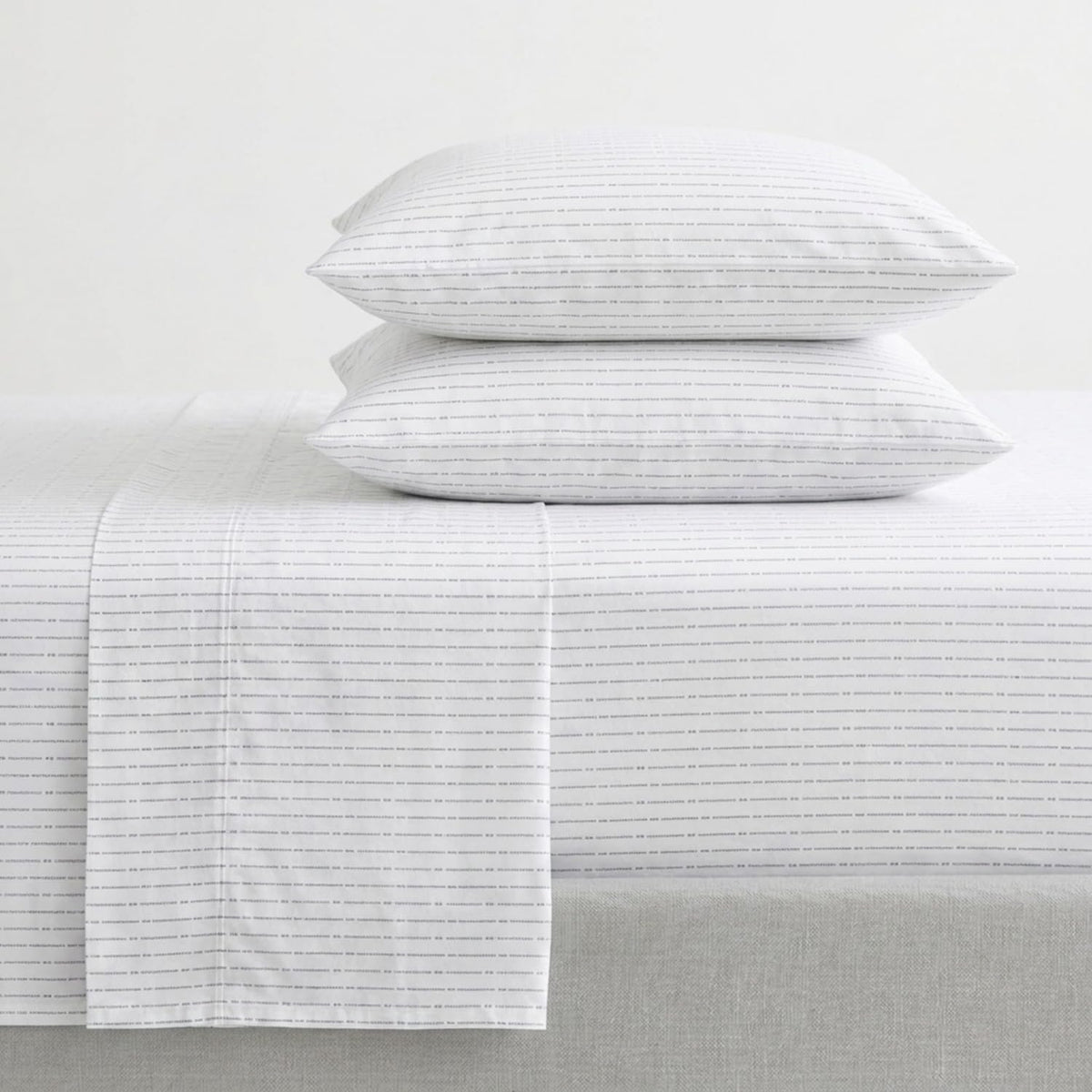 Twin Cotton Percale Sheet Set with Matching Pillowcase