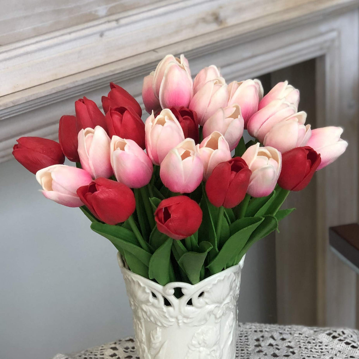 Real-Touch Artificial Tulip Flowers Home Wedding Party Decor