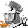 5.5QT 12-Speed Electric Stand Mixer, Tilt Head Kitchen Mixer, Grey