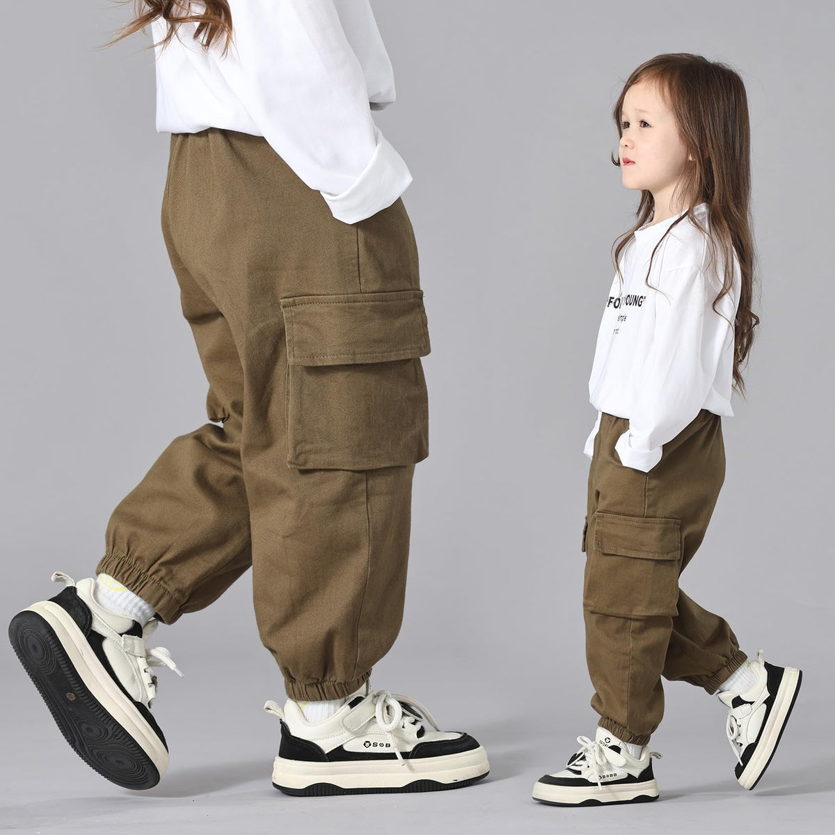 Toddler Pants Girls&Boys,Stretch Twill Chino Toddler Pants Olive Green