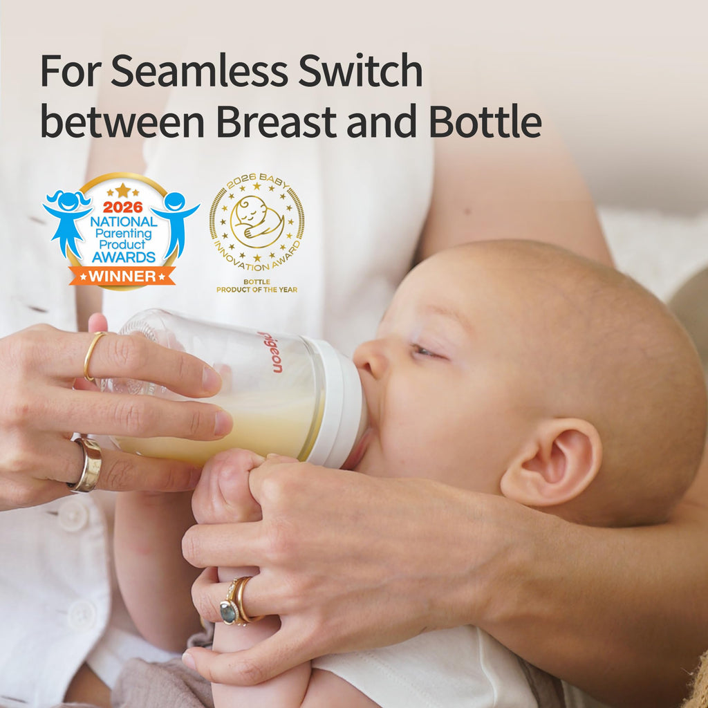 Glass Baby Bottles Wide Neck, 5.4 Oz, Pack of 3
