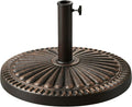 40 lb Round Heavy Duty Patio Market Table Umbrella Base Stand Weight Bronze