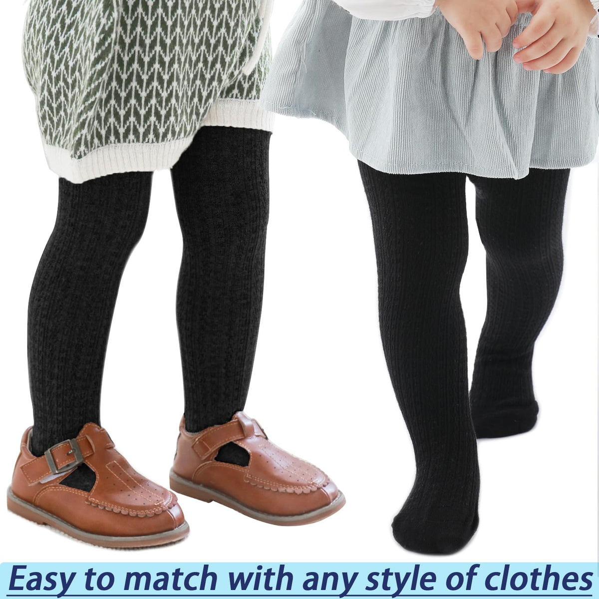 Angel Baby Tights Cable Knit Tights 4 Pack Baby Leggings Seamless Cotton Stockings Pantyhose