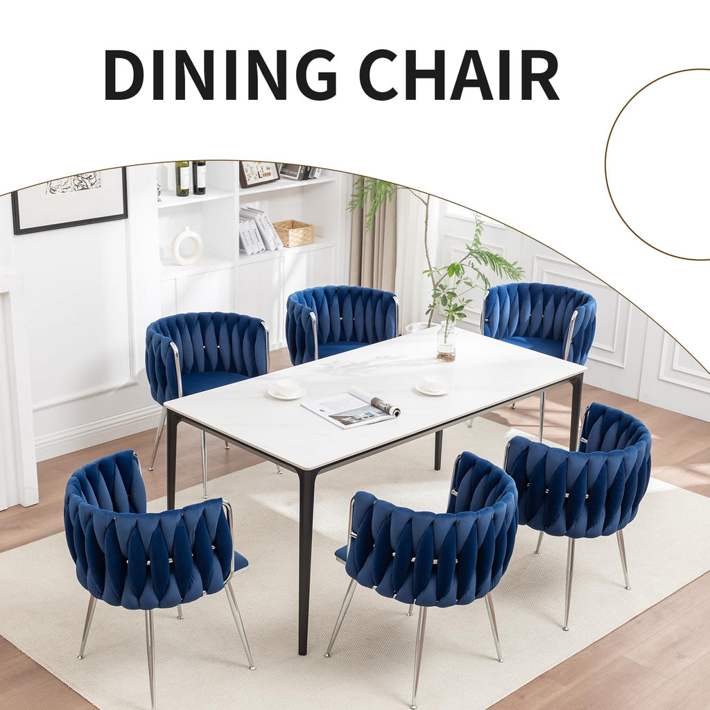 Velvet Dining Chairs Set of 2, Upholstered Dining Room Chairs with Metal Legs, Sillas de Comedor Modernas 2, Modern