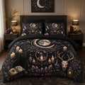 7 Pcs Queen Size Comforter Set, Witchy Crystal Bedding