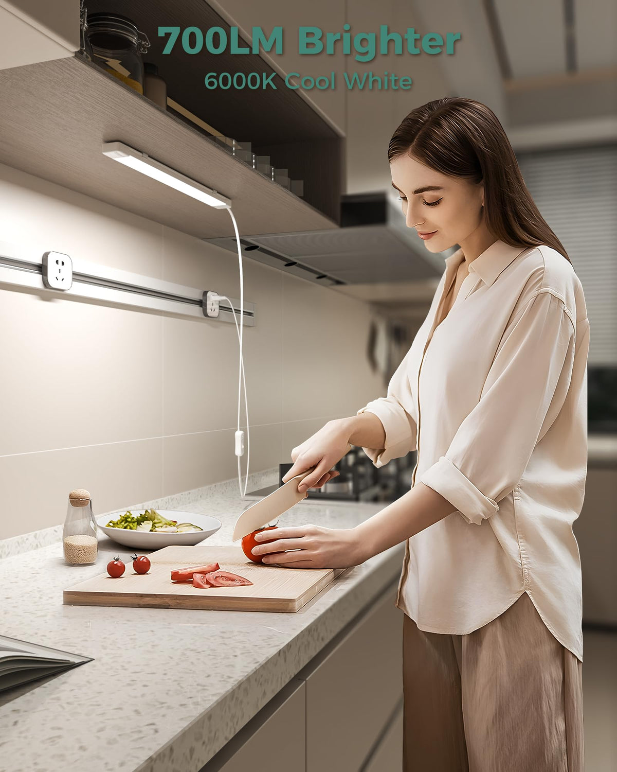 16" Under Cabinet LED Lights Plug in Workbench Light