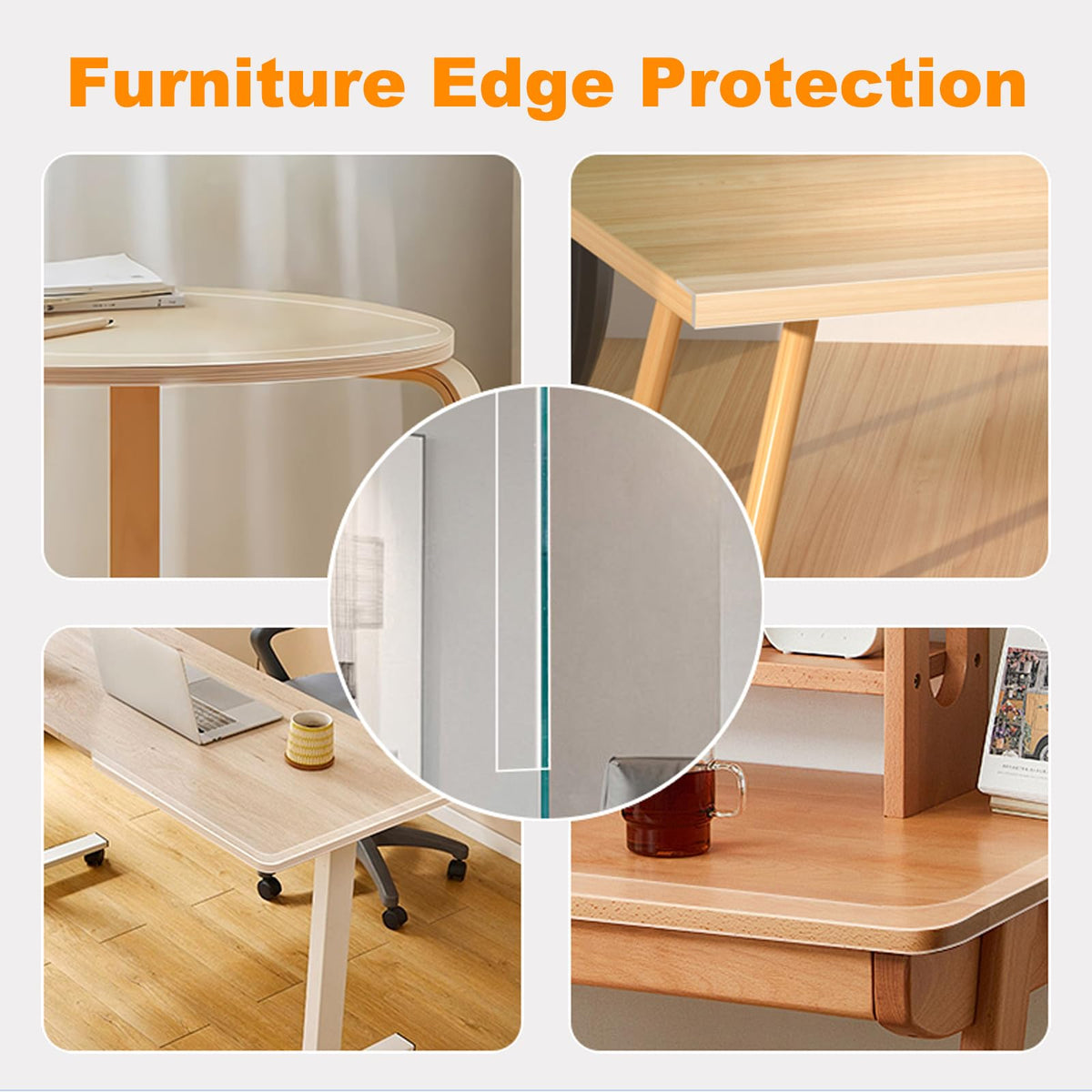 Corner Protectors Baby Proofing,Clear Edge Protector Strip,13.12 FT