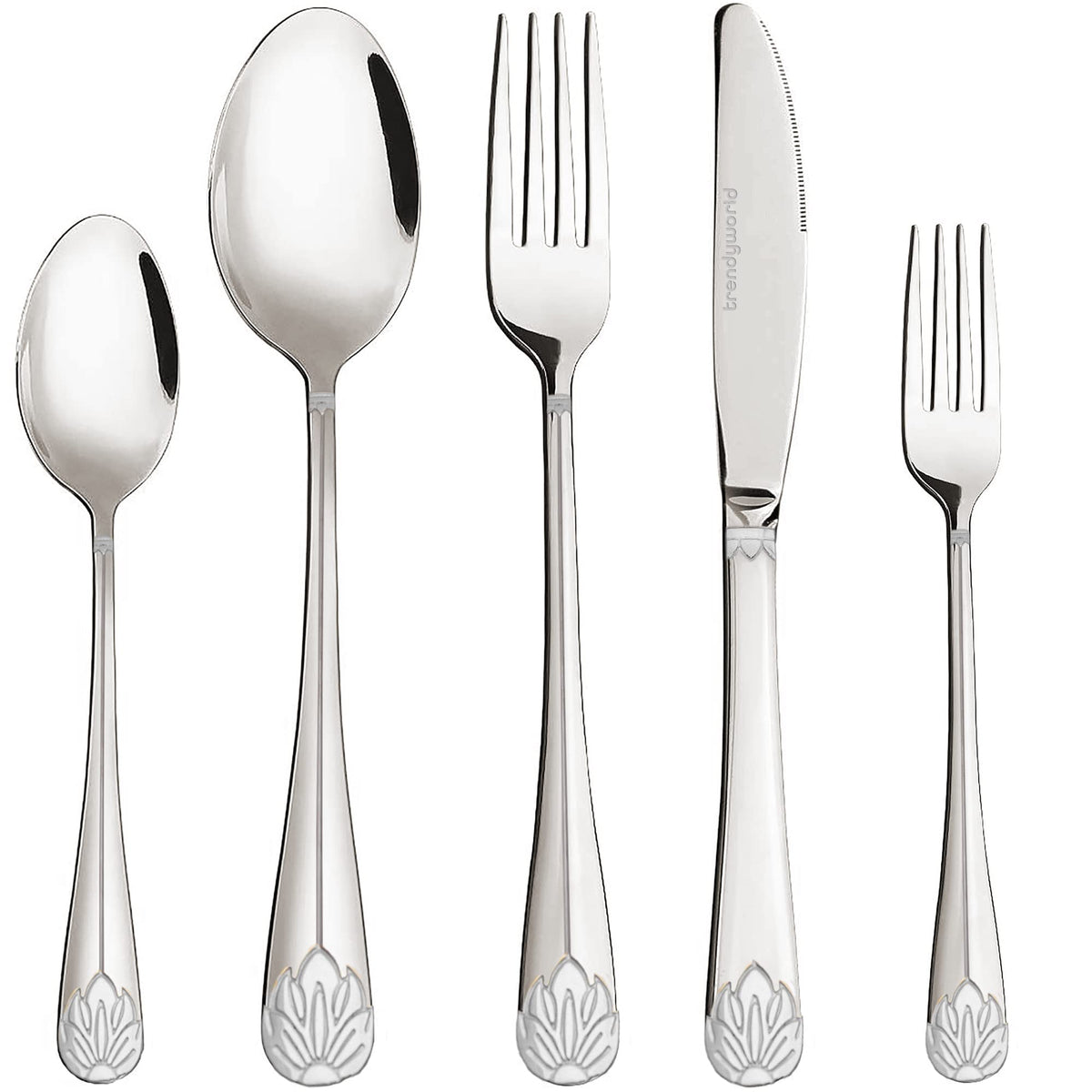 Silverware Set Limited Edition - 30 Piece Family Dinnerware Set - Flatware Set for 6 - Silver Tableware Set - Spoons
