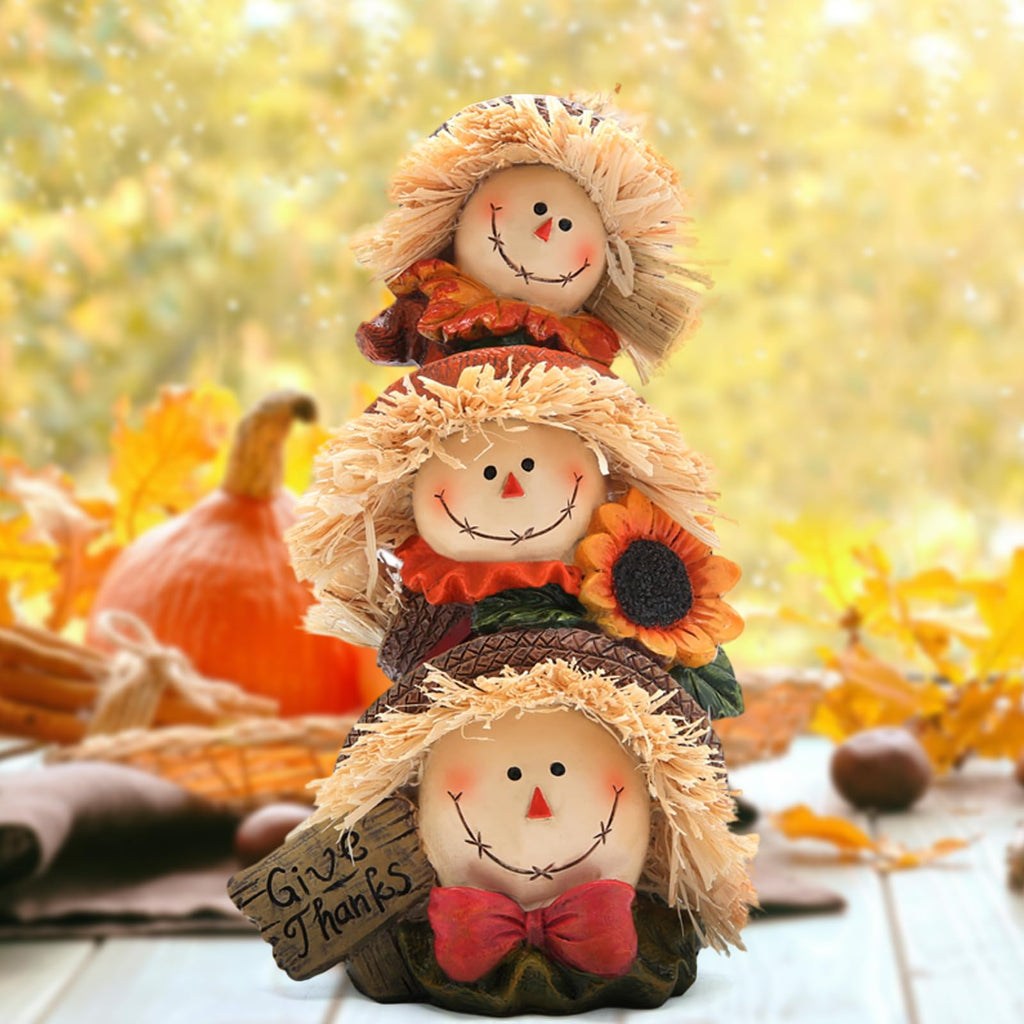 Autumn Thanksgiving Scarecrow Decoration Handmade Thanksgiving Decor Garden Dining Room Decoration Gifts