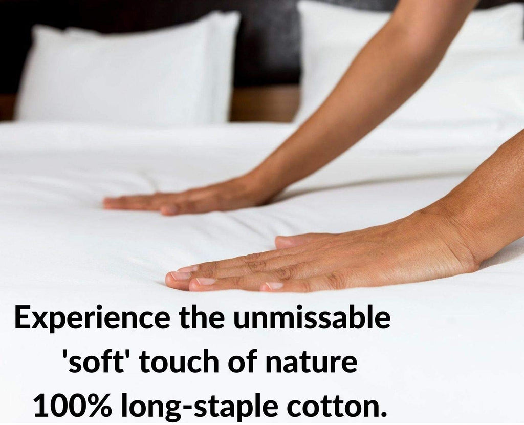 1 Piece Duvet Cover- 100% Egyptian Cotton Breathable, Soft Duvet Cover Set with Zipper & Corner Ties Quilt Cover